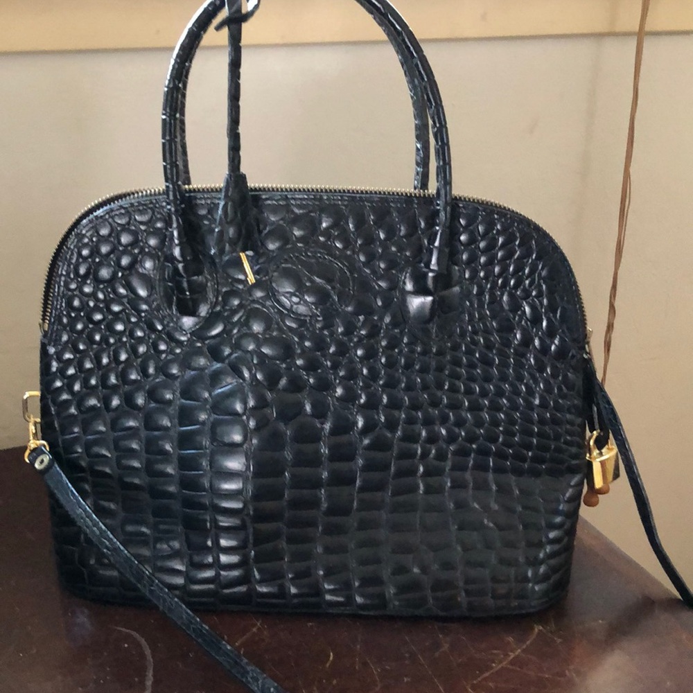 French crocodile style purse